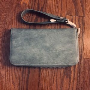 Wristlet wallet with strap